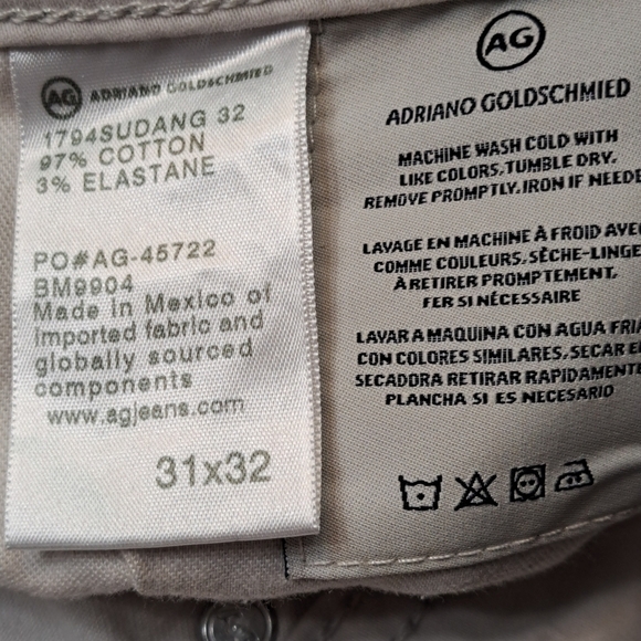 Adriano Goldsschmeid Men's Khaki Jeans - Picture 5 of 5